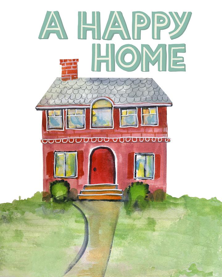 A Happy Home Painting by Blenda Studio