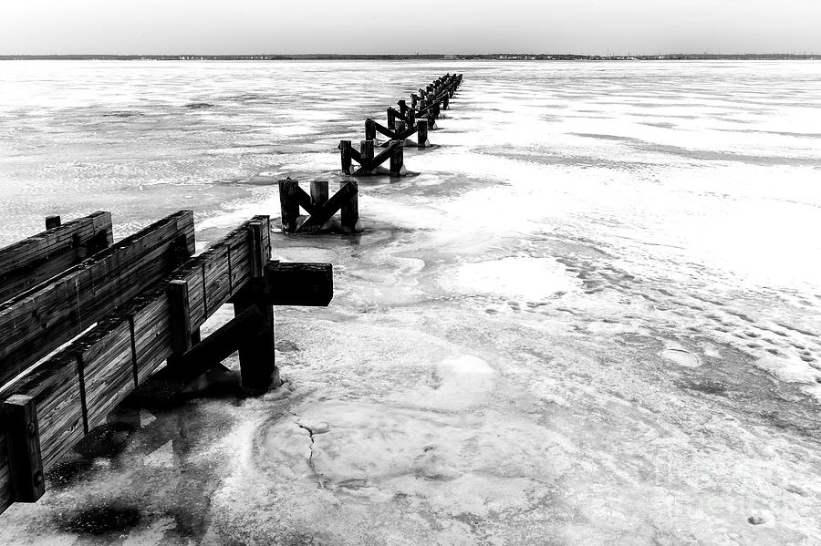 A Harsh Winter at Seaside Park in New Jersey Photograph by John Rizzuto