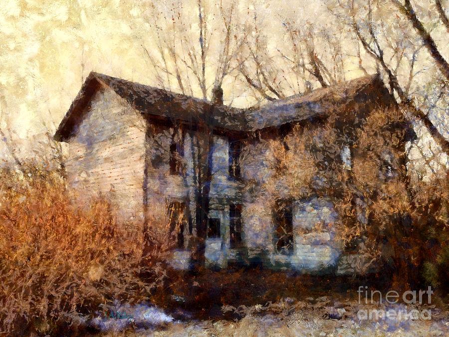 A Haunting Melody - Old Farmhouse Photograph by Janine Riley