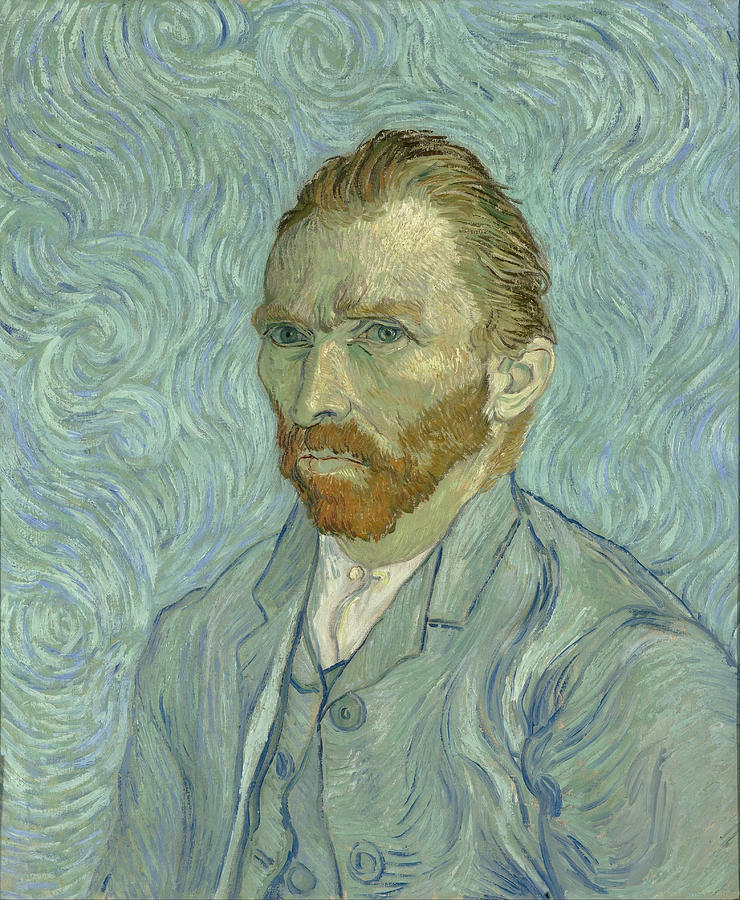 A head and shoulders portrait of a thirty something man, with a red beard, facing to the left by   V Painting by MotionAge Designs