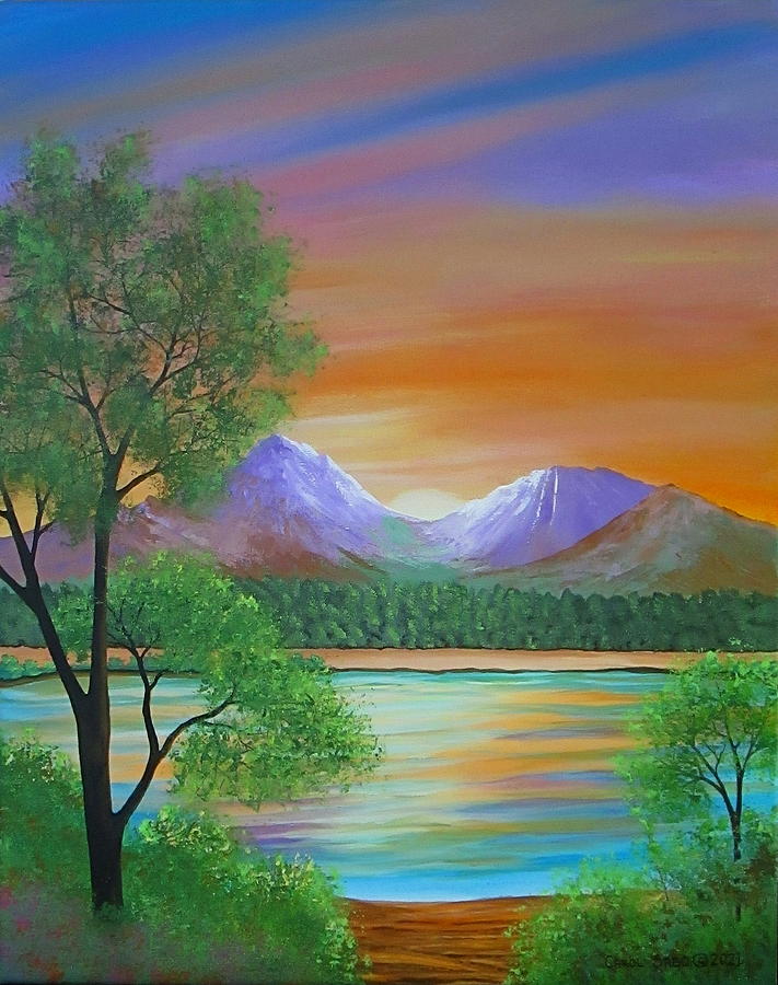 A Heavenly View Painting by Carol Sabo
