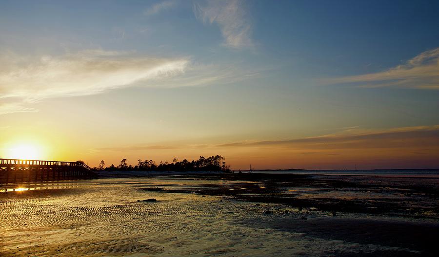 A Hilton Head Sunset At Pine Island Photograph by Dennis Schmidt