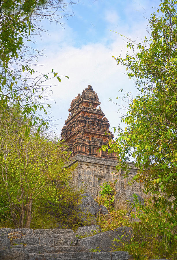 A hindu temple in the ruins of Gingee Fort Photograph by Rajs Photography