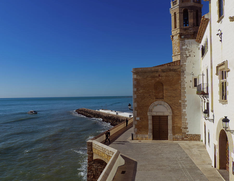 Summer Photograph - A historic house by the Spanish sea at a sunny day by Robert Friedrich