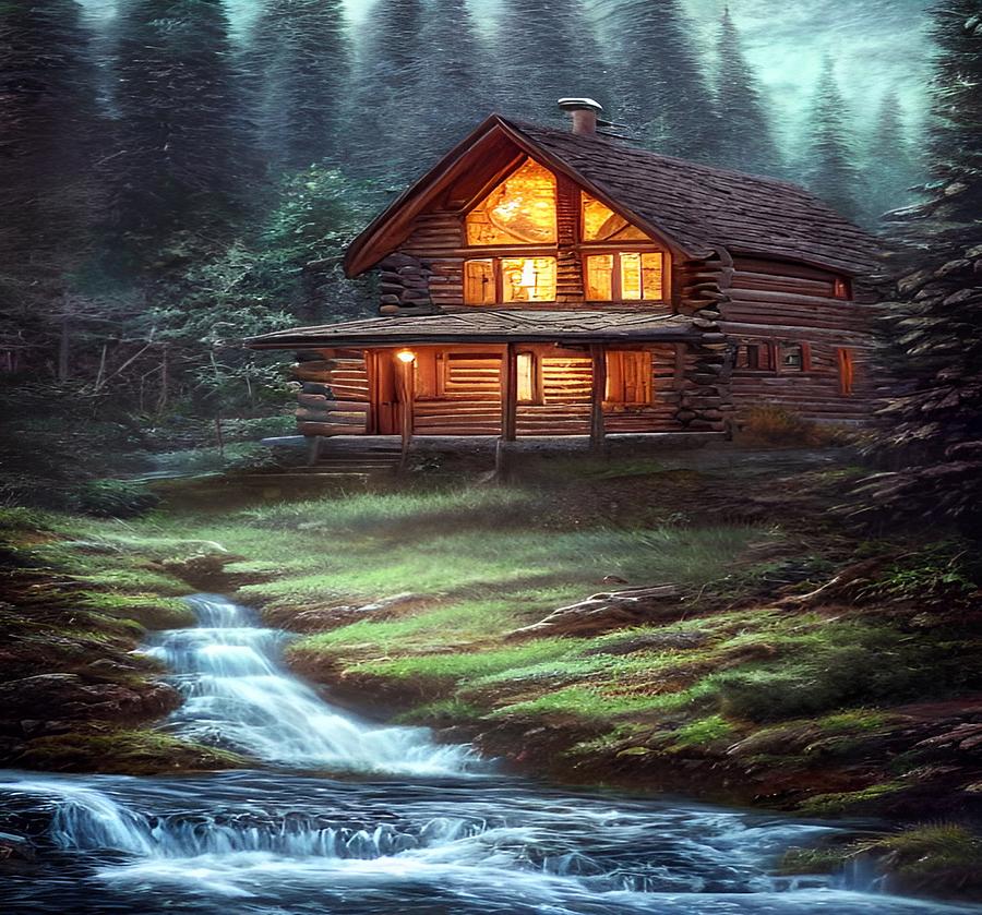 A Home Away from Home Digital Art by Bonnie Bruno