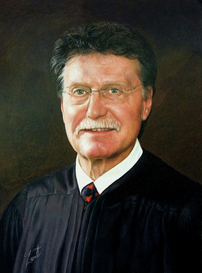 A Honorable Judge    Peter Webster Drawing by June Pauline Zent