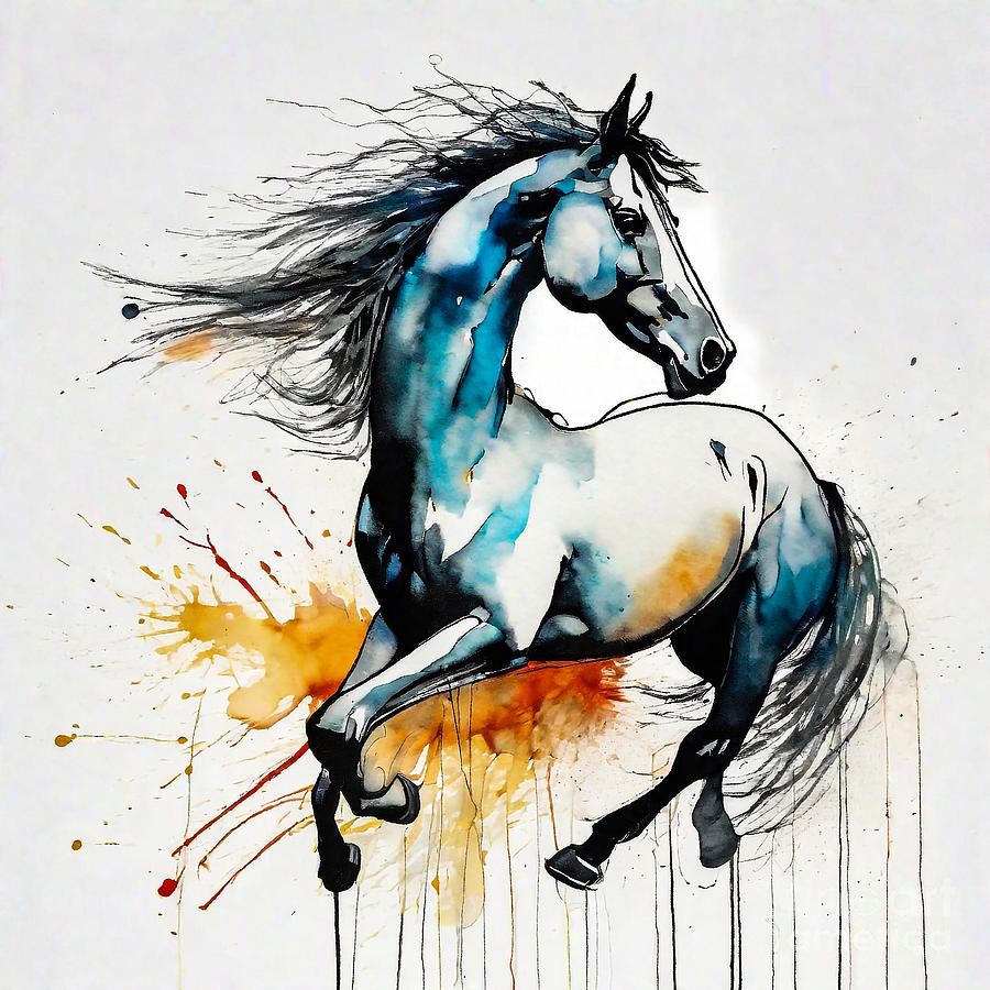 A Horse Echoes of Tomorrow Painting by Adrien Efren - Fine Art America