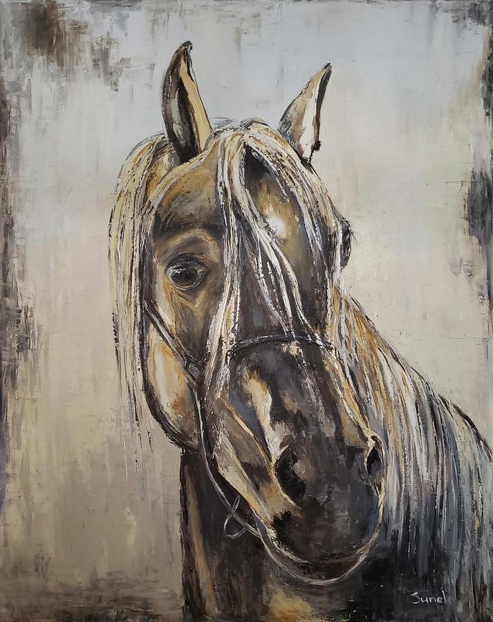 A horse with personality Painting by Sunel De Lange