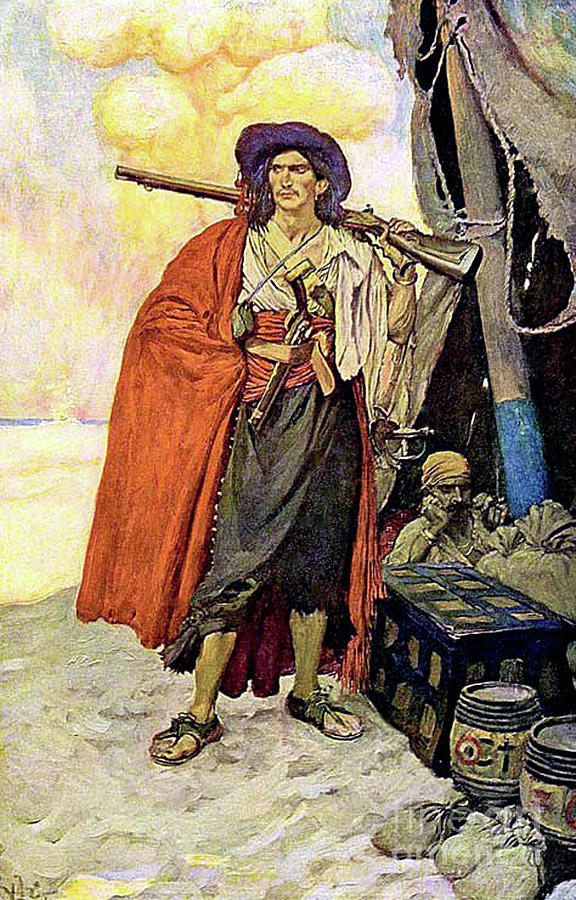 A Howard Pyle Pirate Image A Digital Art By Art Mackay Fine Art America