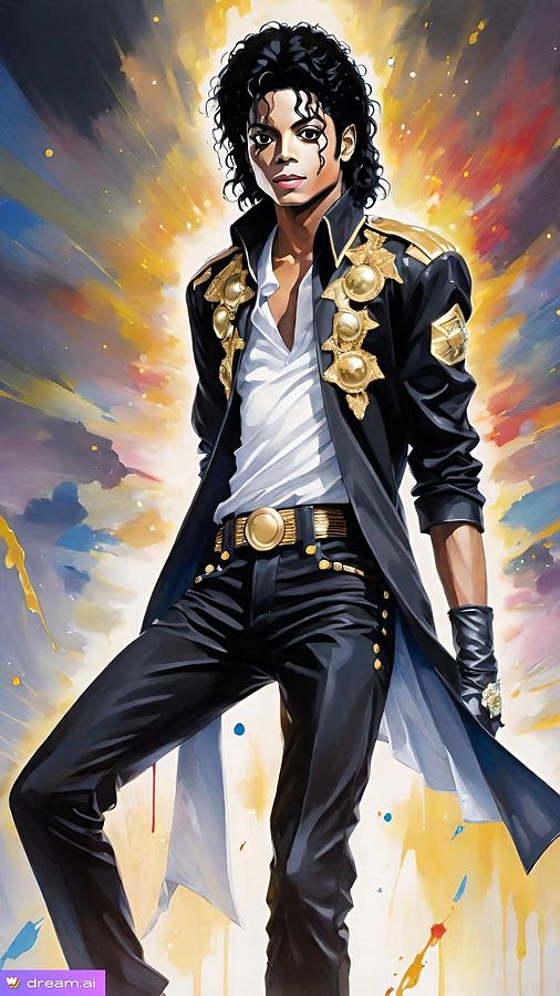 A I Michael Jackson Performer Digital Art by Denise F Fulmer