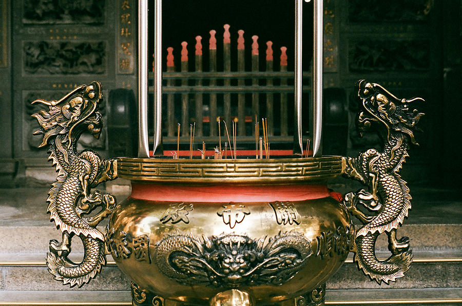A incense burner at a temple Photograph by Sunrise@dawn Photography
