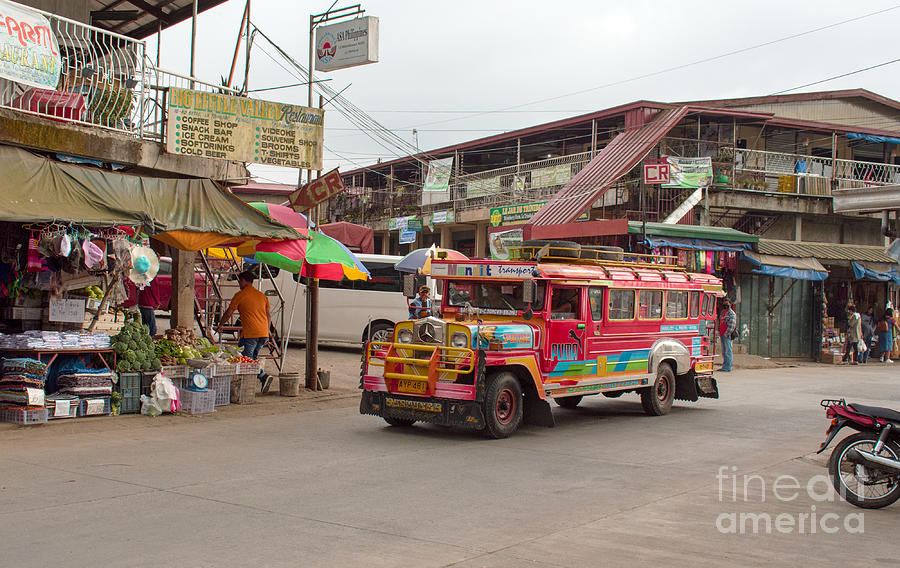 Mountain Photograph - A Jeepney Ride in Baguio  by Jim Fitzpatrick
