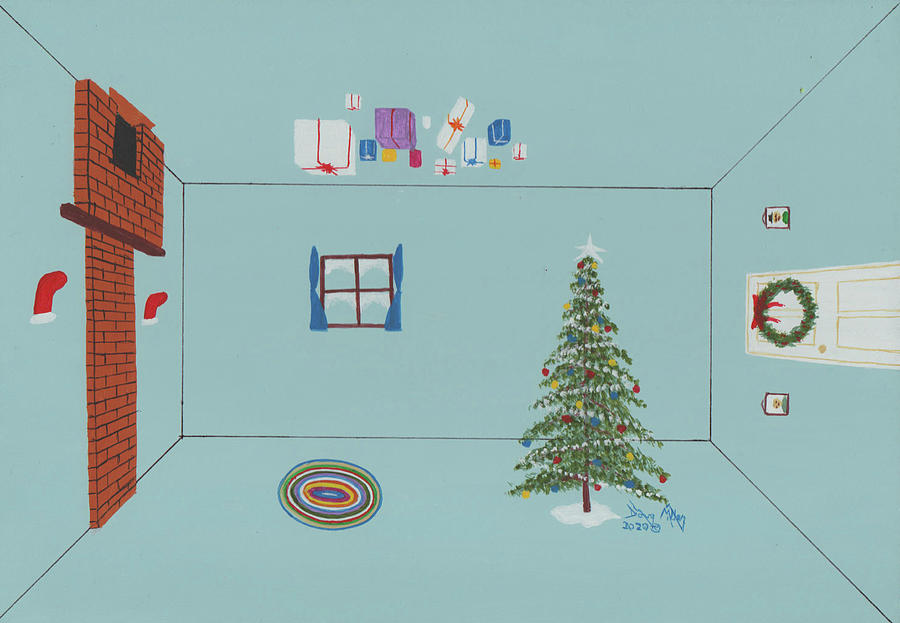 A Jing-Hoggled Christmas Painting by Doug Miller