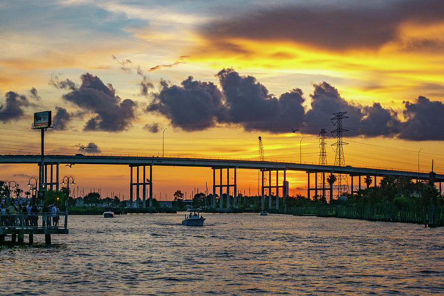 A Kemah Sunset Photograph by Tim Stanley