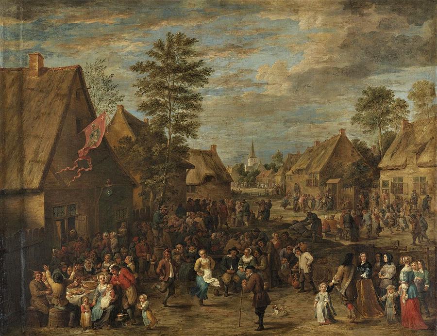 A Kermis on St George's Day Painting by David Teniers the Younger ...