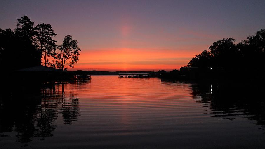A Lake Whale Spray Sunrise Photograph by Ed Williams