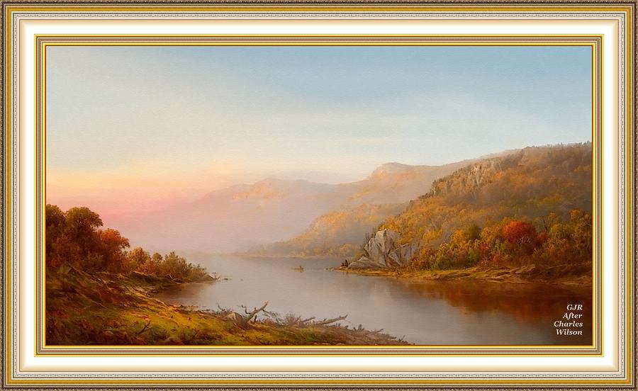 A Landscape Scene After The Original Painting By Charles Wilson L A S -with Printed Frame. Digital Art