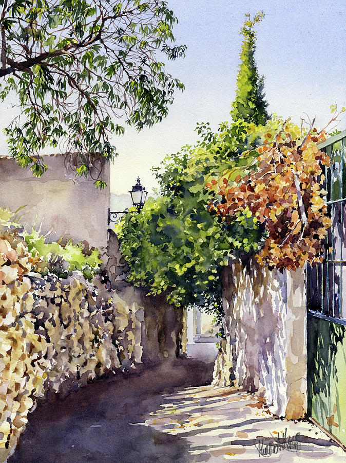 A Lane From Laujar Painting