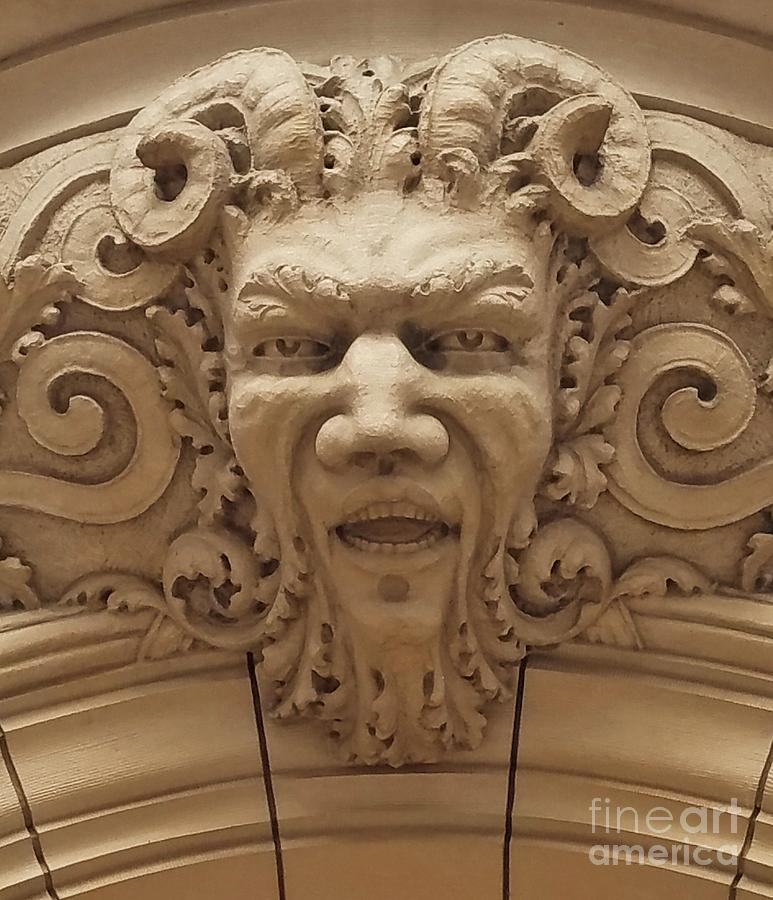 A Laughing Gargoyle From Mount Vernon, Baltimore Photograph by Poets Eye