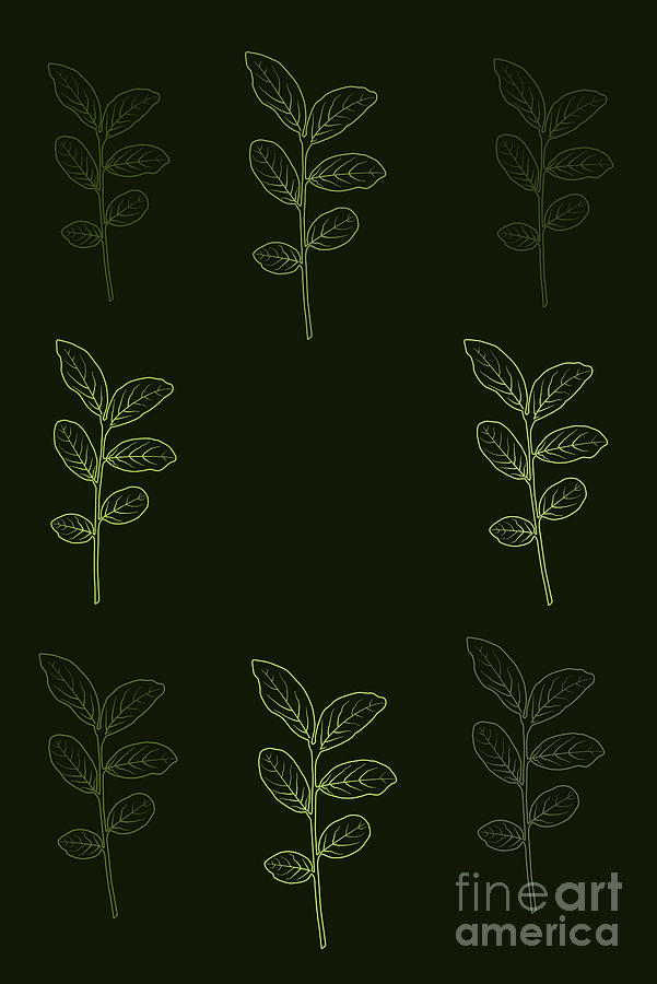 A leafy pattern Digital Art by Clayton Bastiani