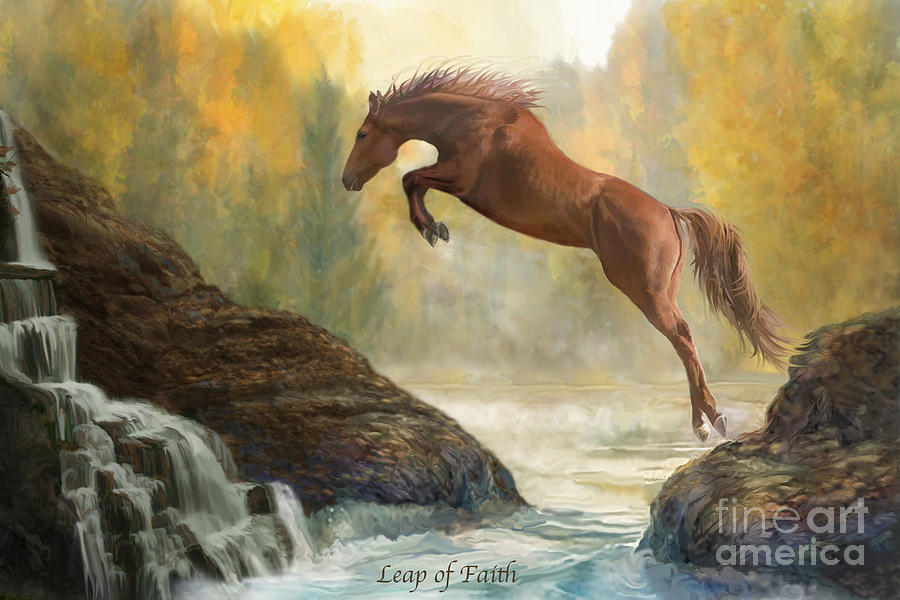 A Leap of Faith Digital Art by Melinda Hughes-Berland