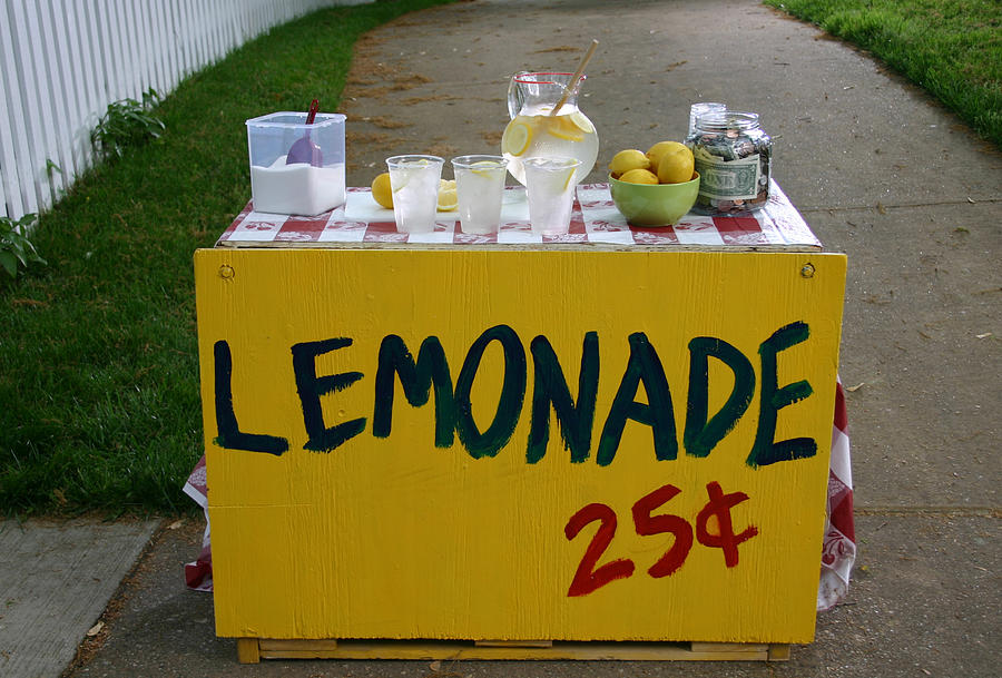 A lemonade stand for 25 cents a cup Photograph by Jkbowers