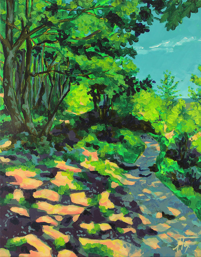 A Light on my Path Painting by Allison Fox