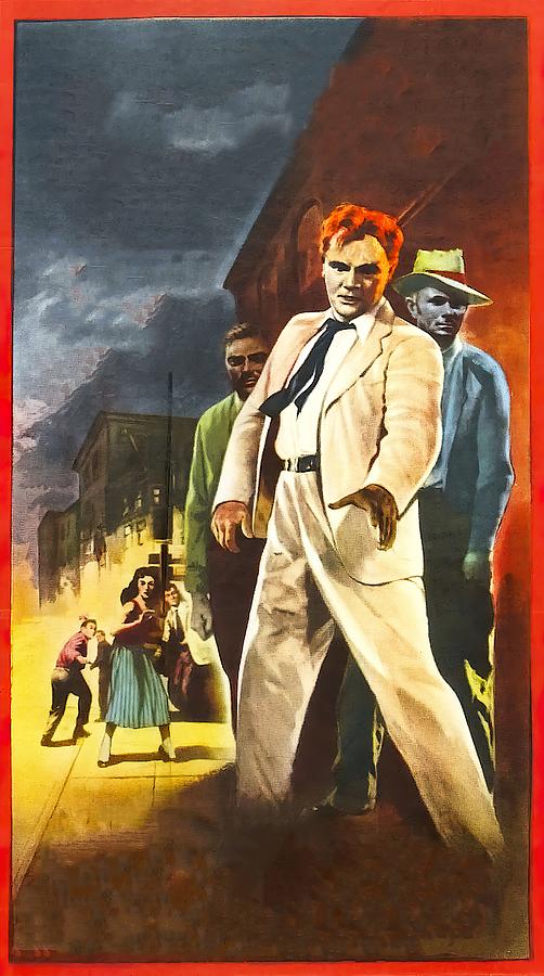 A Lion is in the Streets, 1953, movie poster base art Painting by Movie World Posters