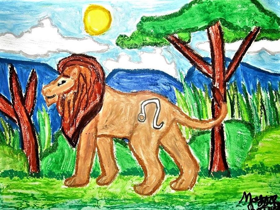 A Lion's Kingdom Drawing by Maggie Russell - Pixels