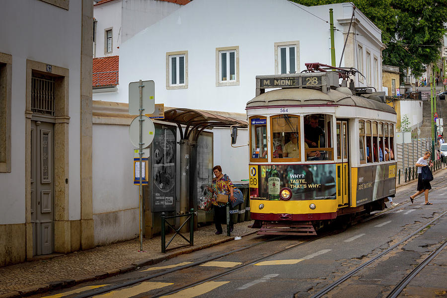 A Lisbon Trolly Photograph by W Chris Fooshee