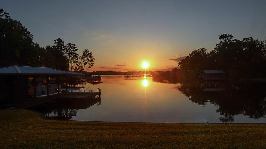 A Lit Lake Cove Morning Photograph by Ed Williams