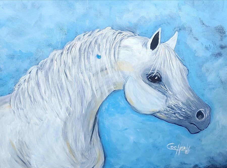 Horse Painting - A Little Bling by Diana Cochran Horse Painting - A Little Bling by Diana Cochran