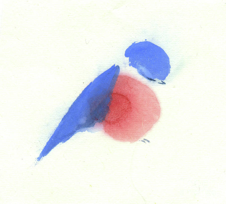 A Little Bluebird III Painting by Mui-Joo Wee