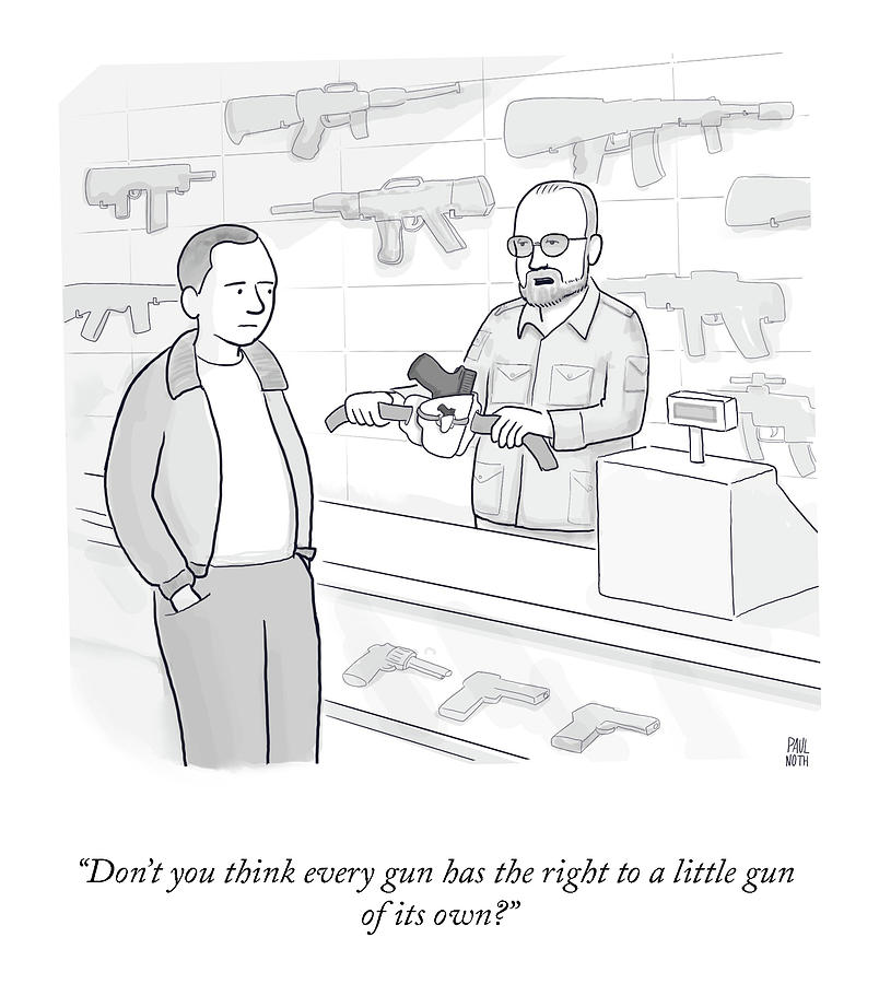 A Little Gun Of Its Own Drawing by Paul Noth