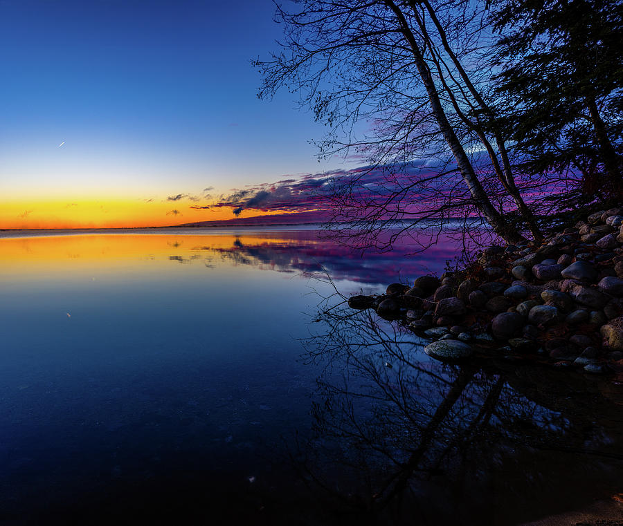 A Little Higgins Lake Sunrise Magic Photograph by Joe Holley