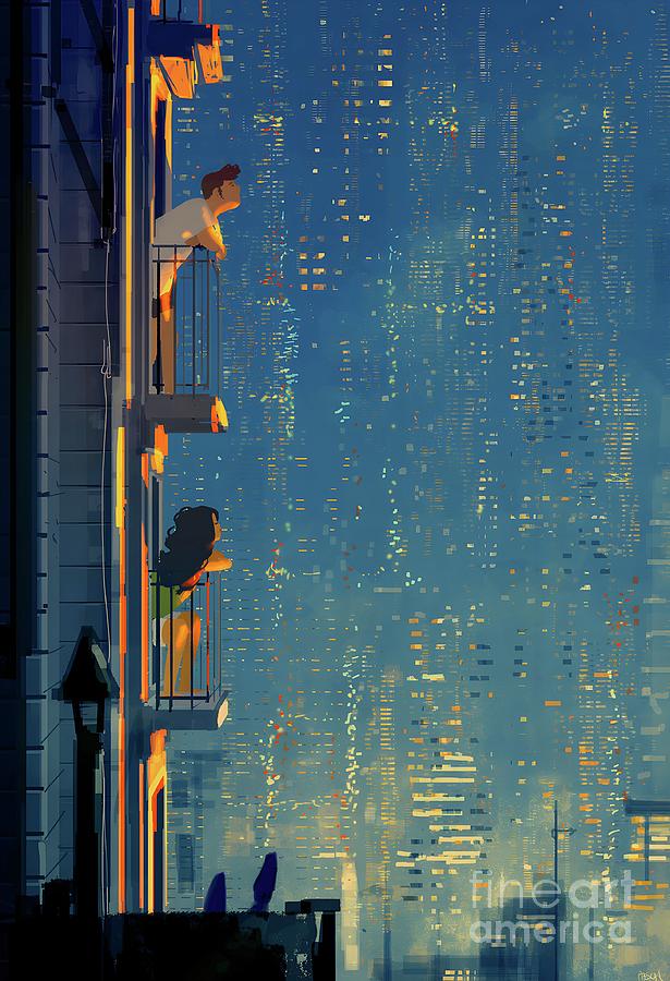 A little longer, Pascal Campion Painting by Pascal Campion - Fine Art ...