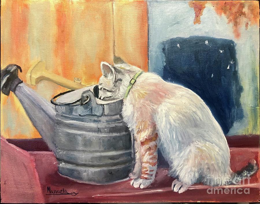 A little Thirst Painting by Manuela Woolsey