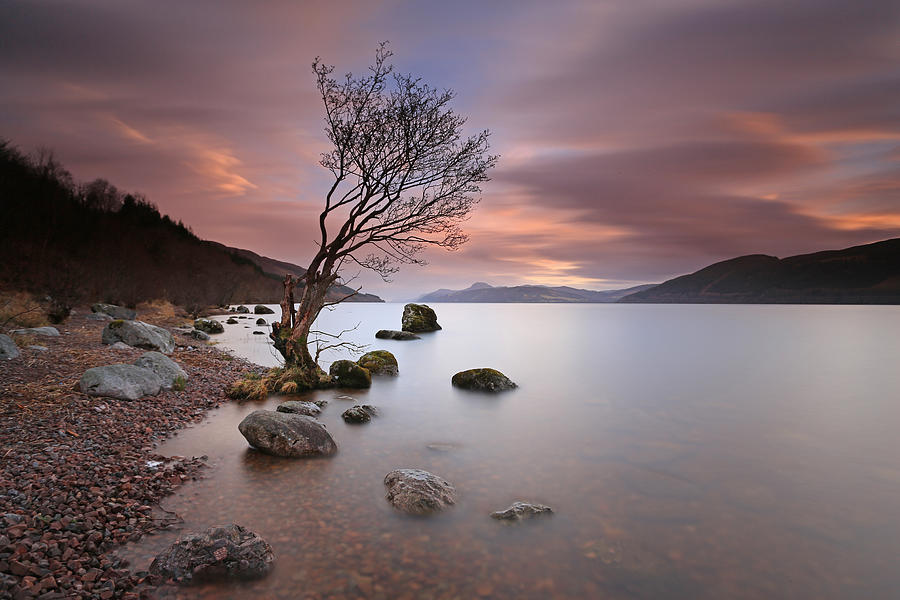 A  Loch Ness Sunset. Photograph by Gordie Broon Photography