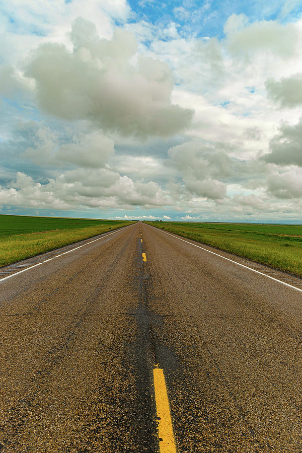 A Long Montana Road Photograph
