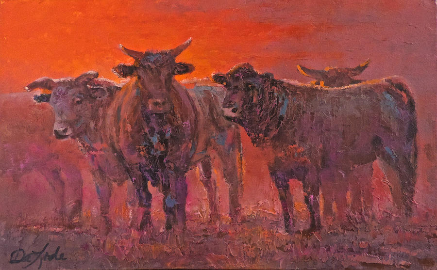 A Lotta Bull Painting by Mia DeLode