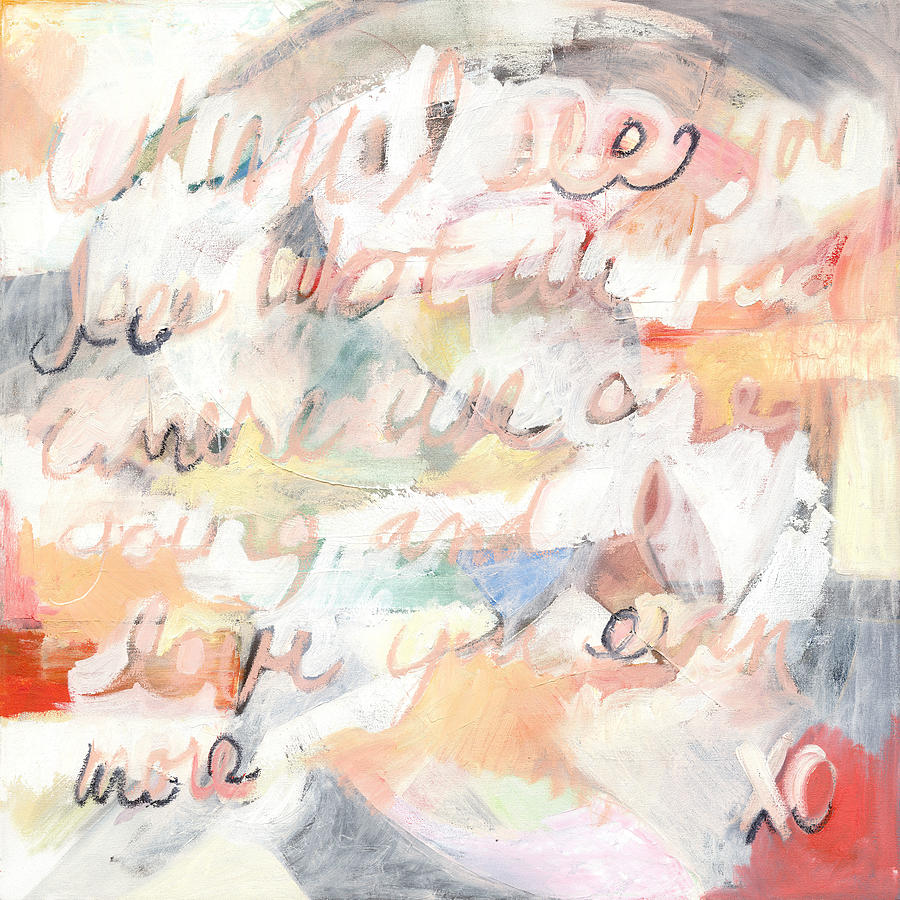 Abstract Painting - A Love Note by Jennifer Lommers