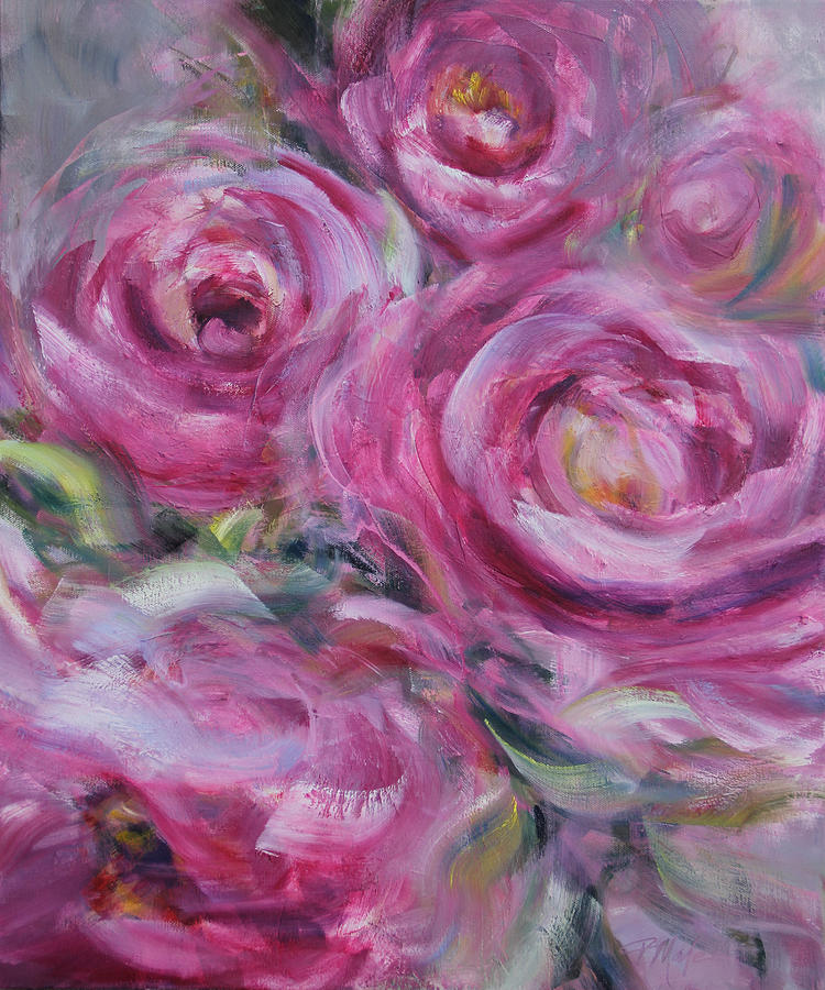 A Love That Grows and Blooms Painting by Tracy Male
