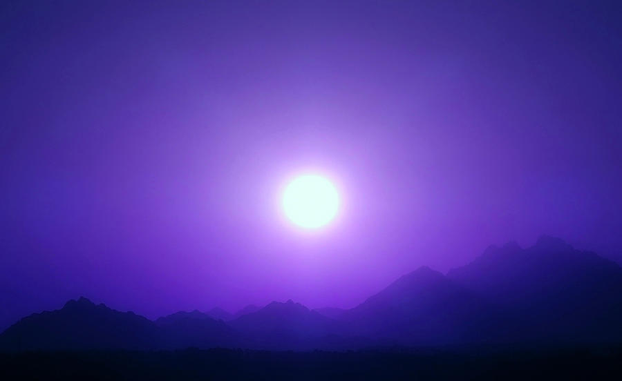 A Magical Purple Sunset In Africa Photograph by Johanna Hurmerinta