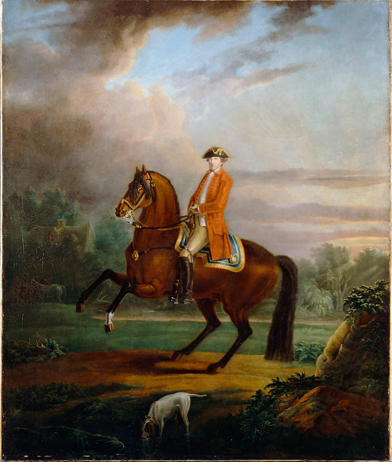 A man called Noel Desenfans on Horseback Painting by Francis Bourgeois ...