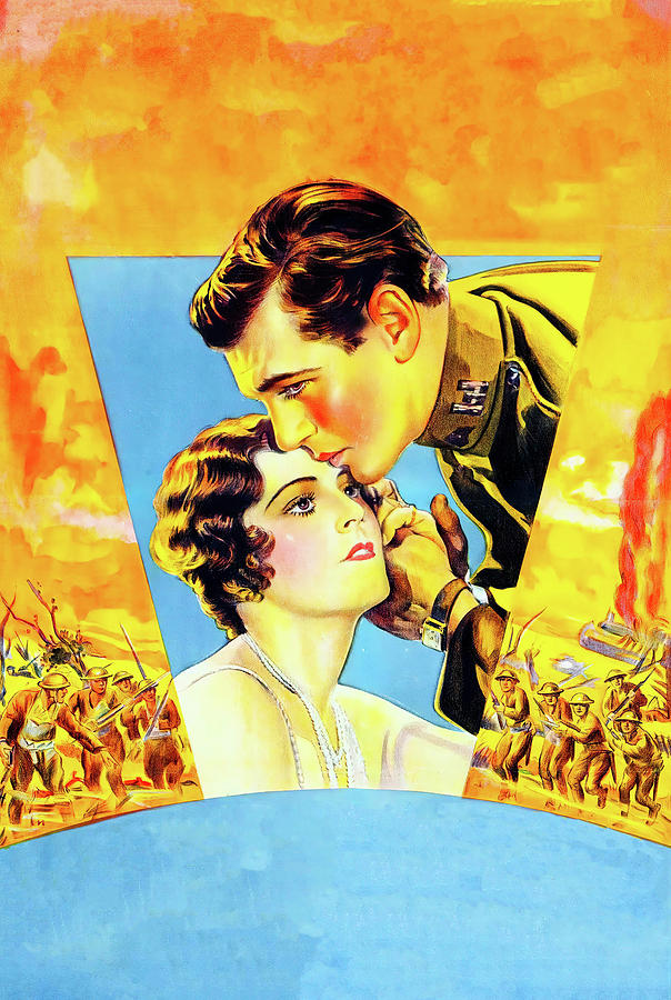 Gary Cooper Painting - A Man From Wyoming, 1930, movie poster base art by Movie World Posters