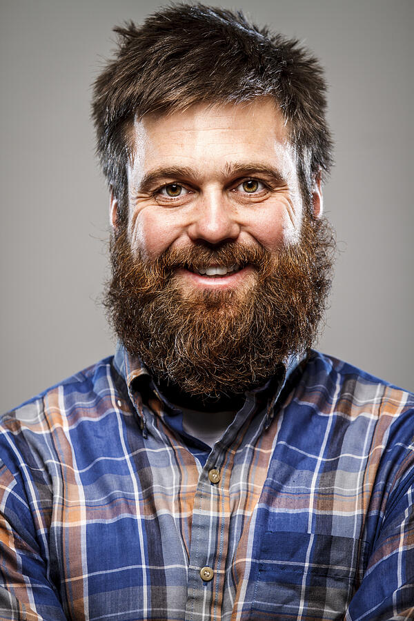 A man with a beard laughing at camera Photograph by Steele2123