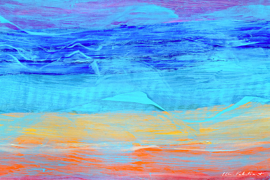 Abstract Painting - A Many-Colored Sky by Ellen Palestrant