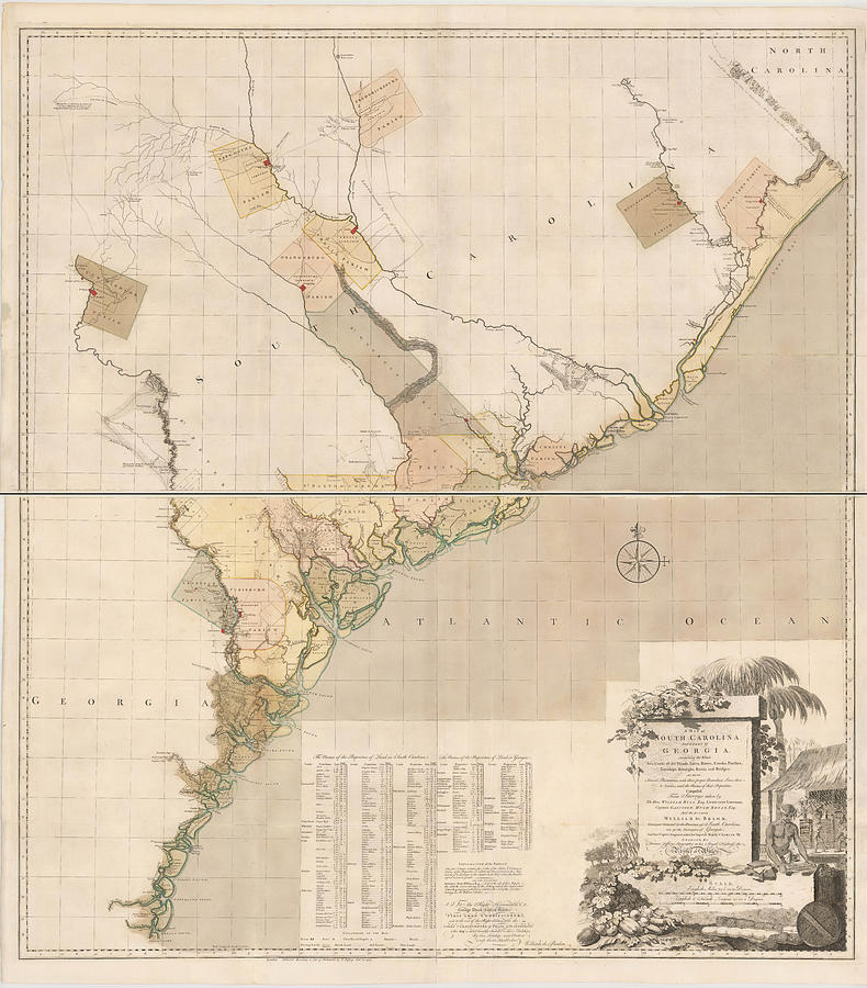 A Map of South Carolina And a Part of Georgia Containing the Whole Sea ...