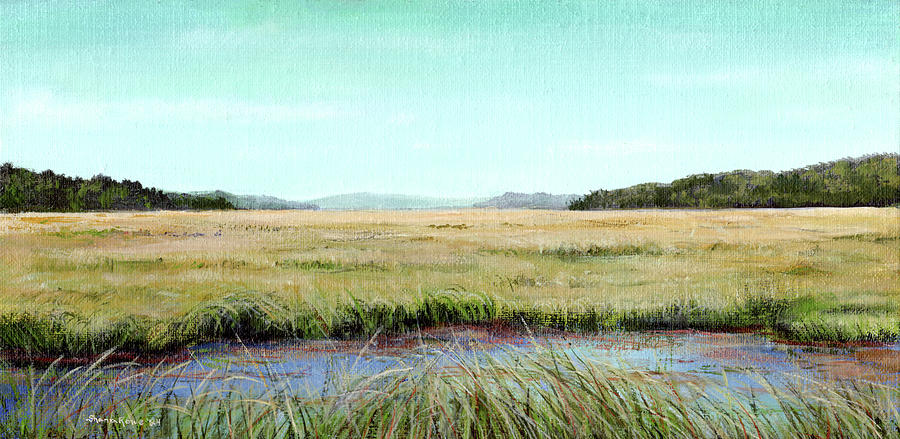 A Marsh in Maine Painting by Shana Rowe Jackson