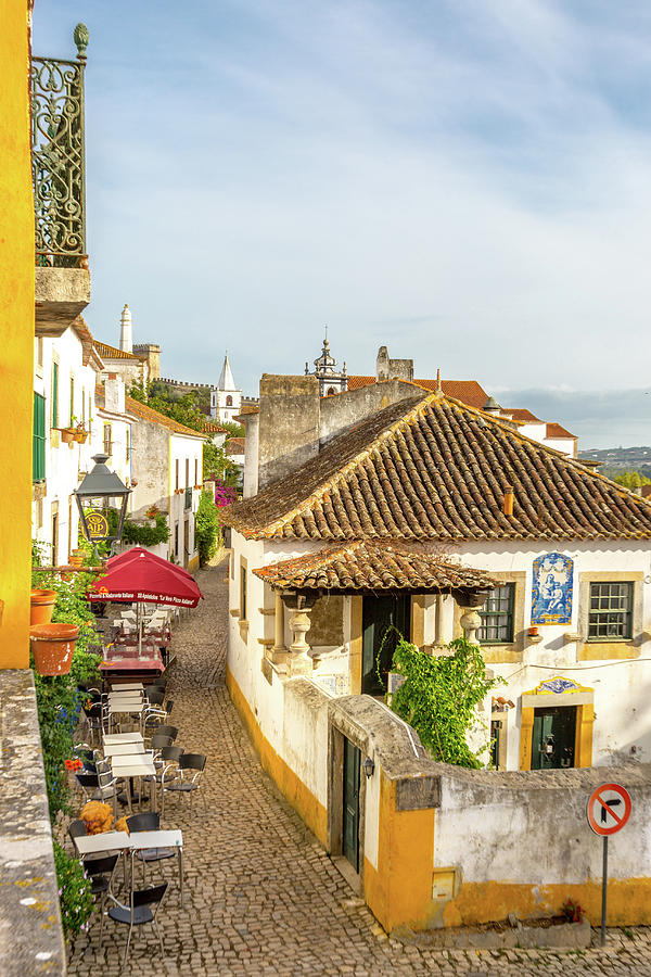 A Medieval Street in Obidos Photograph by W Chris Fooshee